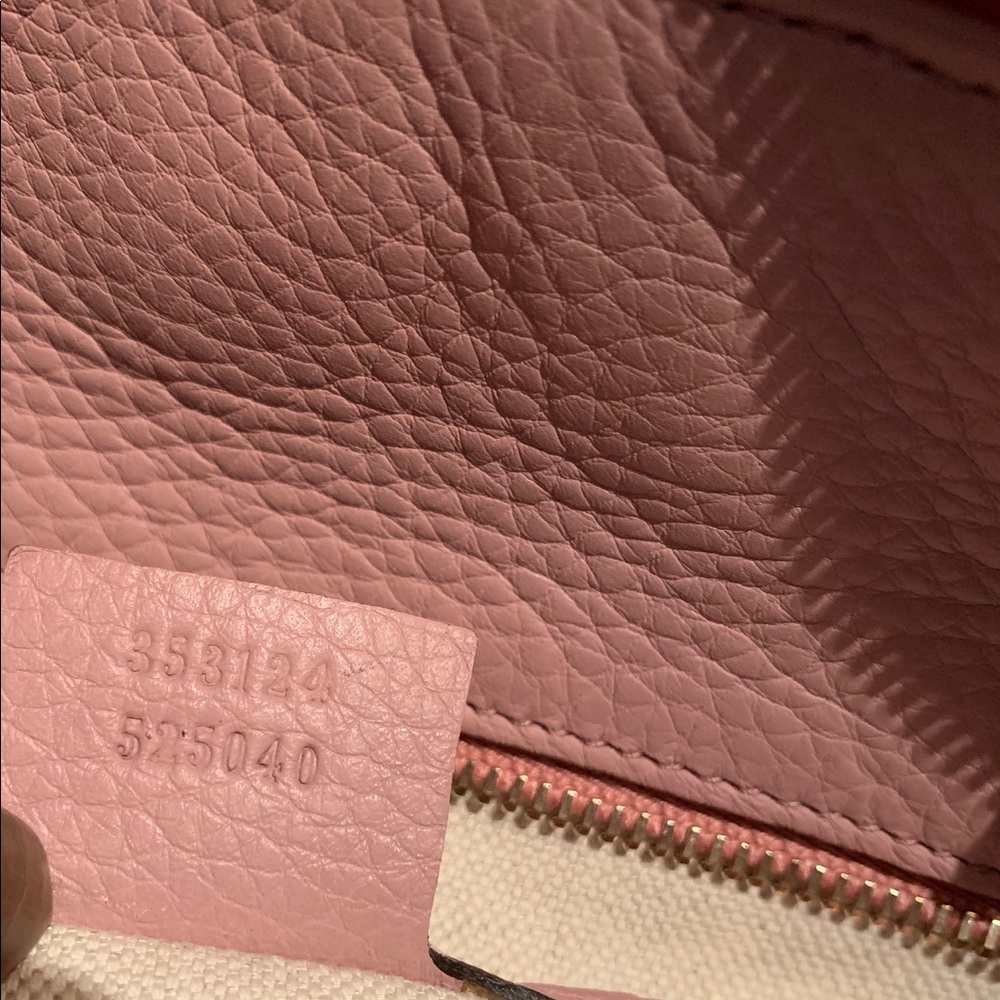 Gucci bamboo top handle Boston Satchel mauve - Picture 6 of 8